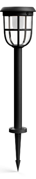 Radii UltraEfficient solární venkovní sloupkové LED svítidlo 1,3W 250lm 3000K 60cm IP44, černé