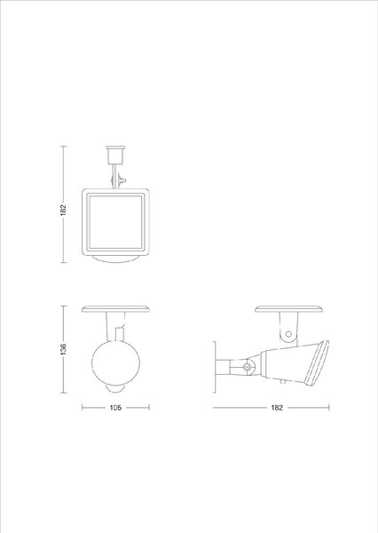 Jivix solární venkovní nástěnné LED svítidlo 1,4W 150lm 2700K IP44, černé