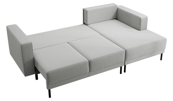 Rohová sedací souprava Rodriguez mini (P) (šedá + černá)