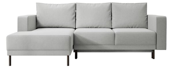 Rohová sedací souprava Rodriguez mini (L) (šedá + černá)