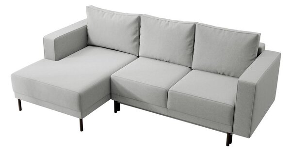 Rohová sedací souprava Rodriguez mini (L) (šedá + černá)
