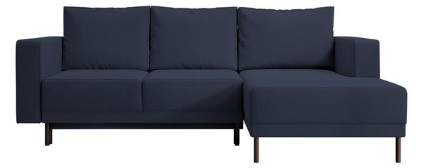 Rohová sedací souprava Rodriguez mini (P) (modrá + černá)