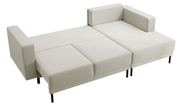 Rohová sedací souprava Rodriguez mini (P) (béžová + černá)