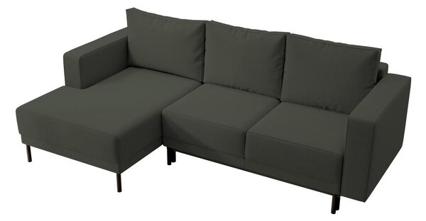 Rohová sedací souprava Rodriguez mini (L) (zelená + černá)