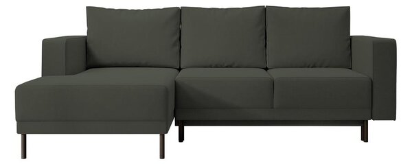 Rohová sedací souprava Rodriguez mini (L) (zelená + černá)