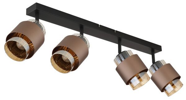 Globo 15560-4C přisazené stropní svítidlo MILLEY E27 | černá