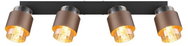 Globo 15560-4C přisazené stropní svítidlo MILLEY E27 | černá