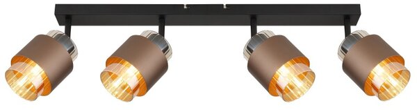 Globo 15560-4C přisazené stropní svítidlo MILLEY E27 | černá