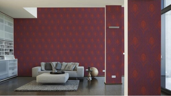 A.S. Création | Vliesová tapeta na zeď Absolutly Chic 36971-5 | 0,53 x 10,05 m | fialová, oranžová
