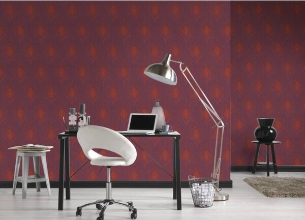 A.S. Création | Vliesová tapeta na zeď Absolutly Chic 36971-5 | 0,53 x 10,05 m | fialová, oranžová