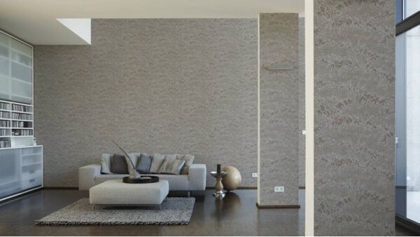 A.S. Création | Vliesová tapeta na zeď Absolutly Chic 36972-1 | 0,53 x 10,05 m | šedá, metalická