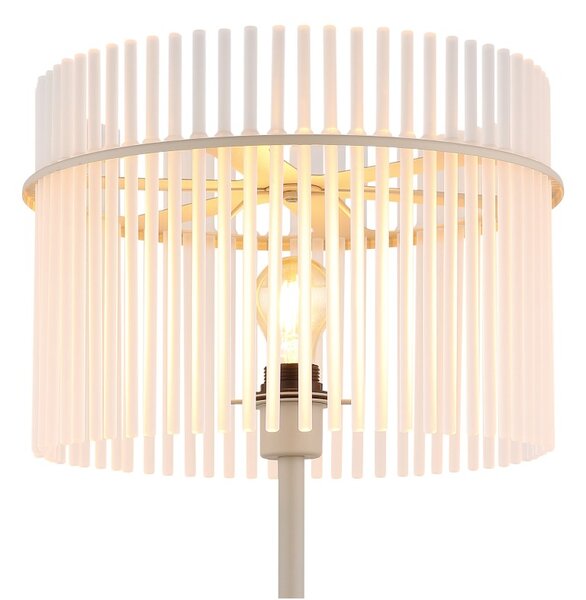 Globo 15698SB stojací lampa GORLEY E27 | s vypínačem | béžová