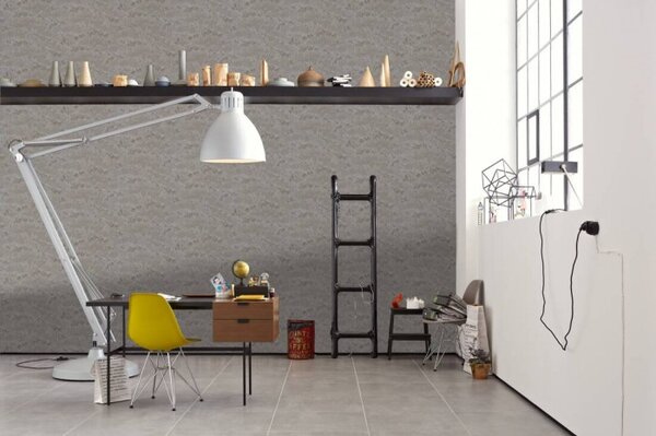 A.S. Création | Vliesová tapeta na zeď Absolutly Chic 36972-1 | 0,53 x 10,05 m | šedá, metalická