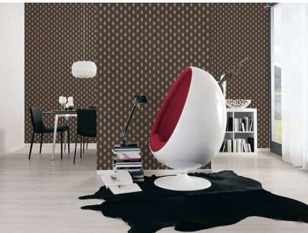 A.S. Création | Vliesová tapeta na zeď Absolutly Chic 36973-5 | 0,53 x 10,05 m | černá, zlatá