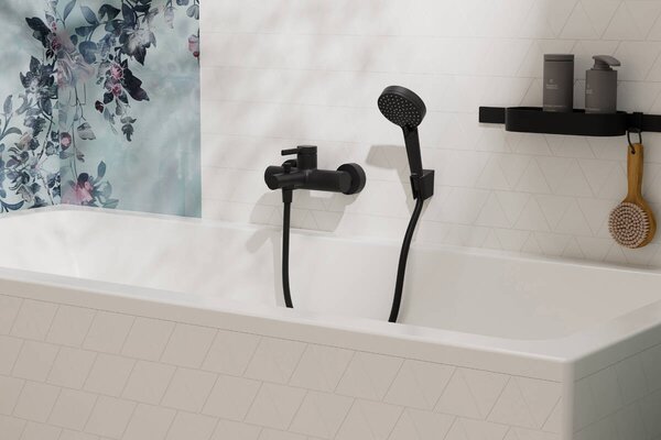 Hansgrohe Zesis S vanová baterie na stěnu černá 74420670