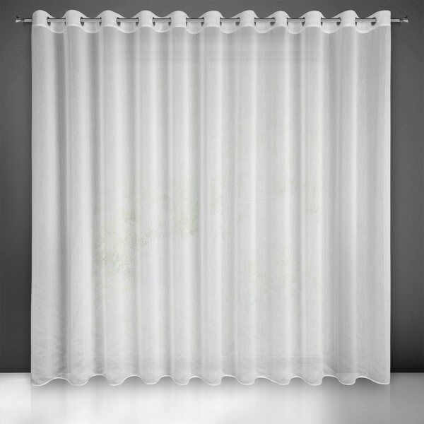 ZÁCLONA NA KROUŽCÍCH LUNA 300 CM X 250 CM CM BÍLÁ