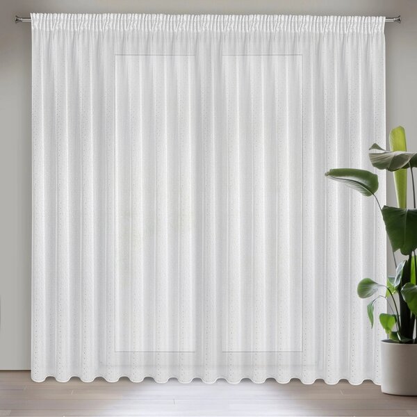 ZÁCLONA NA PÁSCE SIBEL 300 CM X 250 CM CM BÍLÁ