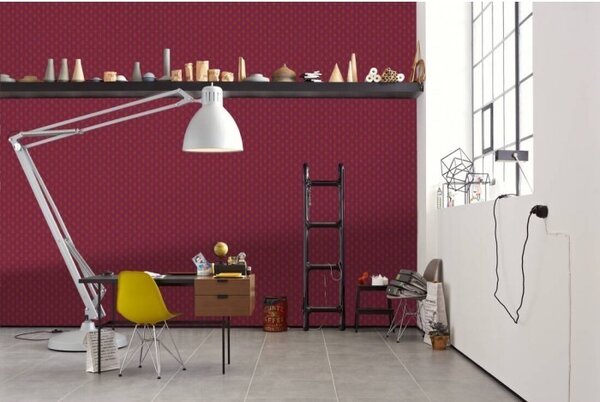 A.S. Création | Vliesová tapeta na zeď Absolutly Chic 36973-1 | 0,53 x 10,05 m | oranžová, červená