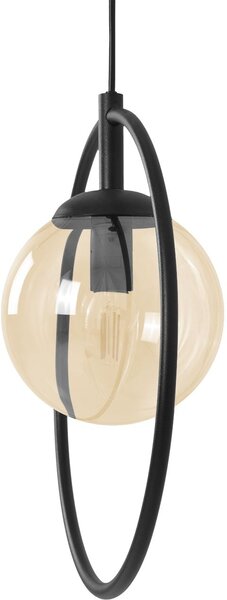Kaja Venta závěsné svítidlo 1x10 W černá-jantarová K-5476
