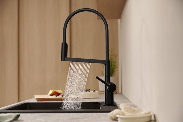 Hansgrohe Talis Select M54 - Páková kuchyňská baterie Semi-Pro, 3jet, černá matná 72861670