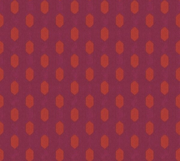 A.S. Création | Vliesová tapeta na zeď Absolutly Chic 36973-1 | 0,53 x 10,05 m | oranžová, červená