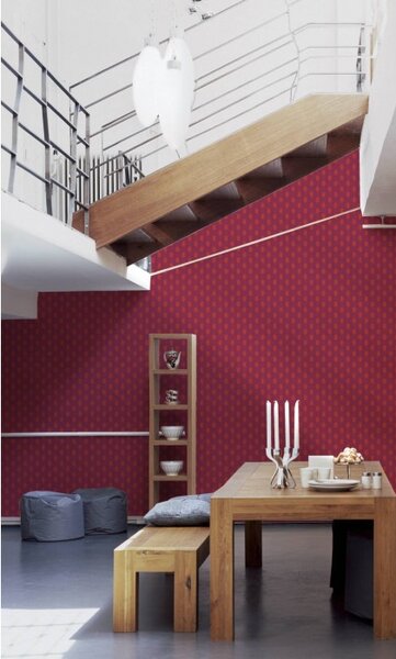 A.S. Création | Vliesová tapeta na zeď Absolutly Chic 36973-1 | 0,53 x 10,05 m | oranžová, červená