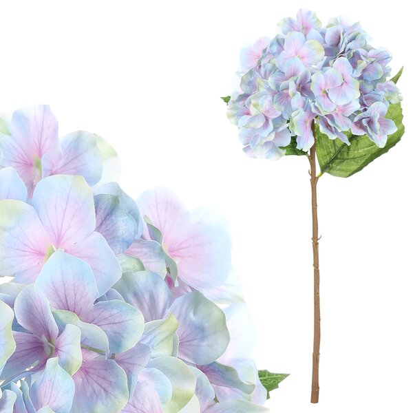 Hortenzie, barva modrá Květina umělá KN5114 BLUE