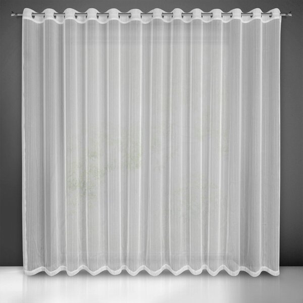 ZÁCLONA NA KROUŽCÍCH NOELIA 300 CM X 250 CM CM BÍLÁ