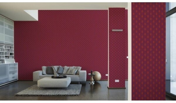A.S. Création | Vliesová tapeta na zeď Absolutly Chic 36973-1 | 0,53 x 10,05 m | oranžová, červená