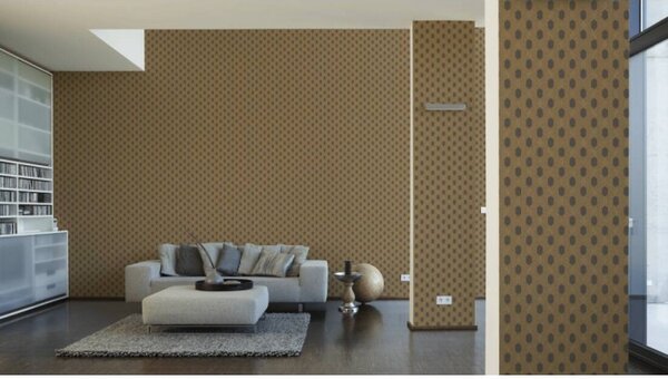A.S. Création | Vliesová tapeta na zeď Absolutly Chic 36973-6 | 0,53 x 10,05 m | šedá, zlatá