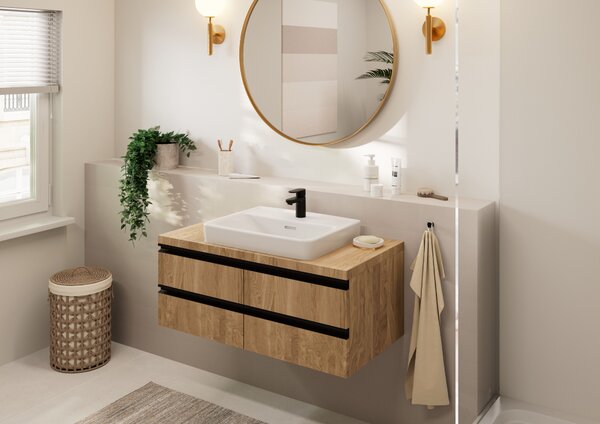 Hansgrohe Vernis Blend umyvadlová baterie stojící černá 71558670