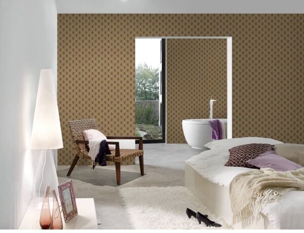 A.S. Création | Vliesová tapeta na zeď Absolutly Chic 36973-6 | 0,53 x 10,05 m | šedá, zlatá