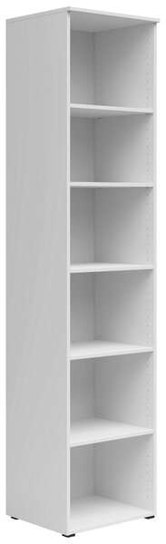 REGÁL, bílá, 45/195/40 cm Carryhome - Knihovny