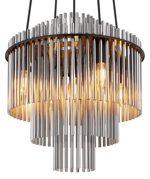 Globo Lighting Gorley závěsné svítidlo 5x40 W kouřová 15698H2