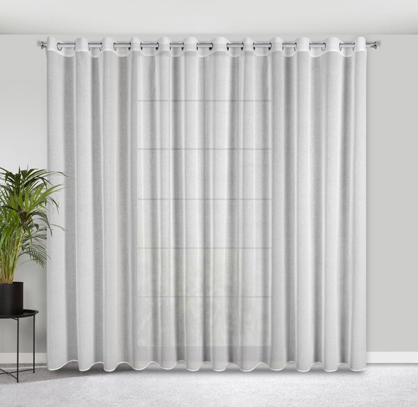 ZÁCLONA NA KROUŽCÍCH MARGO 300 CM X 250 CM CM BÍLÁ