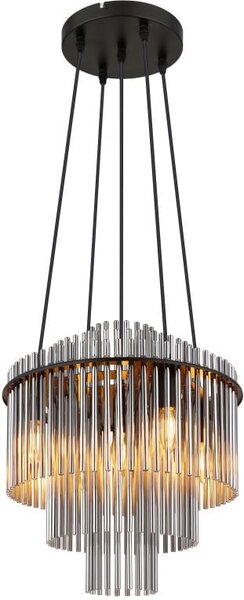 Globo Lighting Gorley závěsné svítidlo 5x40 W kouřová 15698H2