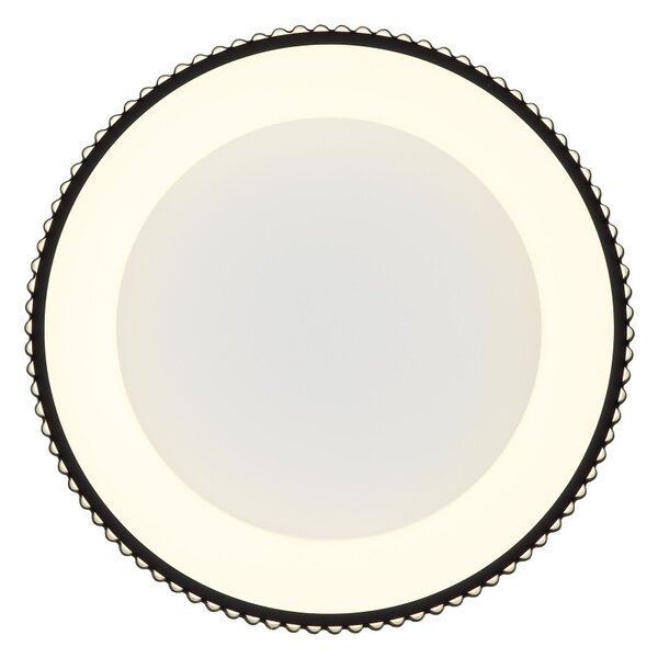 Globo 15924DS LED přisazené stropní svítidlo KEMP | 45W integrovaný LED zdroj | 1600lm | 2700/4000/6000K | černá