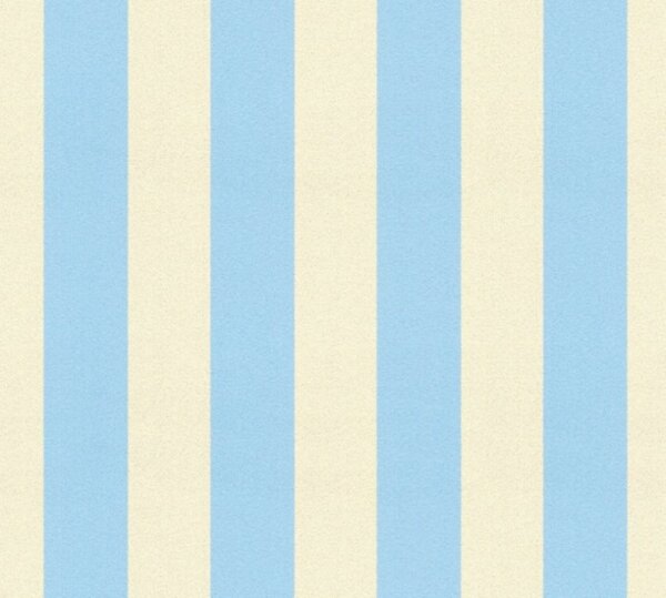 Vinylová tapeta na zeď Adelaide 35990-1 | 0,53 x 10,05 m | modrá, bílá | A.S. Création