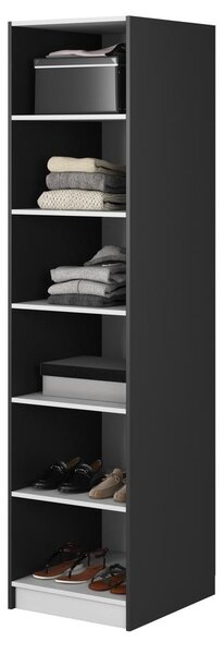 Šatní skříň Moonie XVI (černá + bílá). Akce -10%