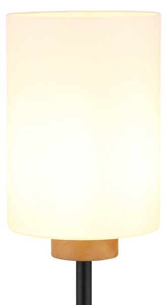Globo 15977S stojací lampa ROWENA E27 | s vypínačem | černá