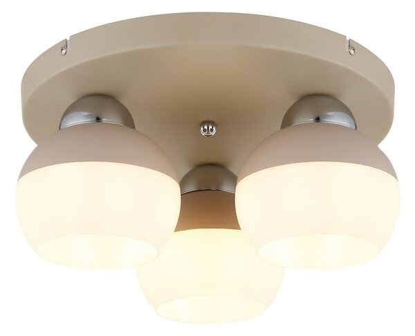 Globo 15999-3D přisazené stropní svítidlo RAGUSA E27 | béžová