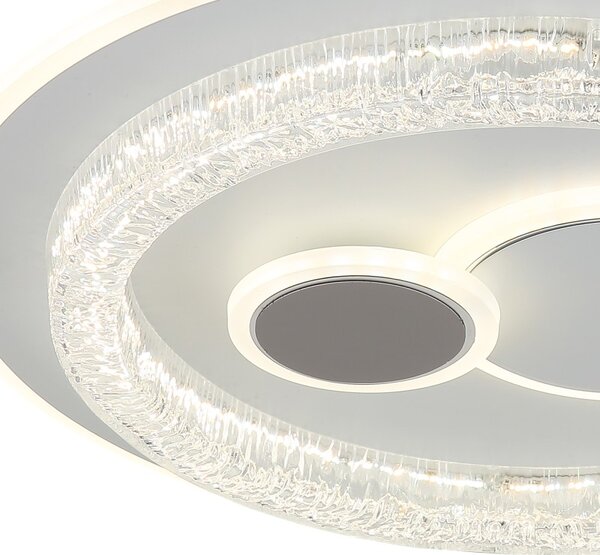 Globo 41005 LED přisazené stropní svítidlo KRISWALL | 48W integrovaný LED zdroj | 3450lm | 2700/4000/6000K | bílá