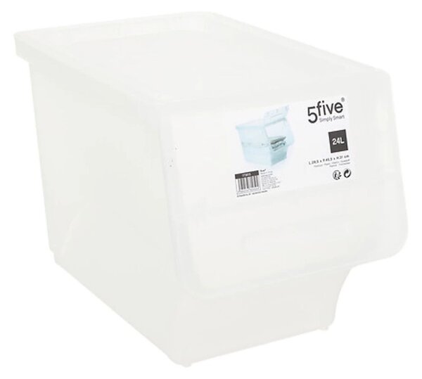 5Five® Úložný box ALL IN BOX s děleným víkem, 24l - 28,5 x 45,5 x 31 cm