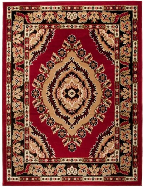 Makro Abra Kusový koberec ATLAS 4493A Klasický červený Rozměr: 80x150 cm