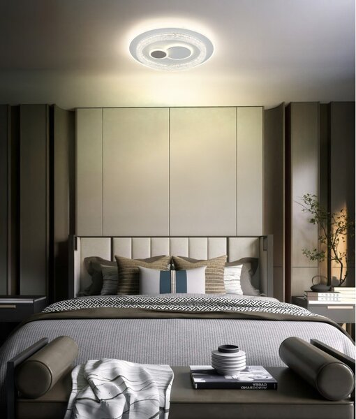 Globo 41005 LED přisazené stropní svítidlo KRISWALL | 48W integrovaný LED zdroj | 3450lm | 2700/4000/6000K | bílá