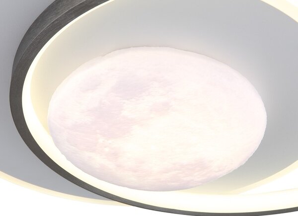 Globo 41785 LED přisazené stropní svítidlo MOON | 30W integrovaný LED zdroj | 2200lm | 4000K | černá