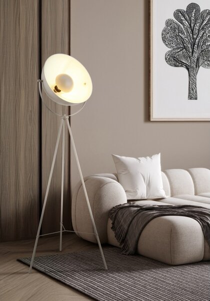Globo 45150122 stojací lampa TIMO E27 | s vypínačem | béžová