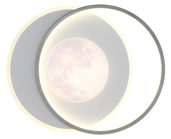 Globo 41785 LED přisazené stropní svítidlo MOON | 30W integrovaný LED zdroj | 2200lm | 4000K | černá