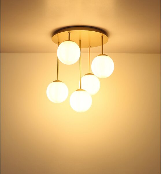Globo 47441-5CH LED přisazené stropní svítidlo HARMON E14 | béžová