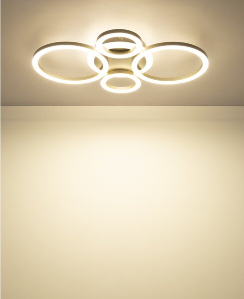 Globo 48039-40CO LED přisazené stropní svítidlo LORETTA | 40W integrovaný LED zdroj | 2646lm | 3000/4000/6000K | hnědá